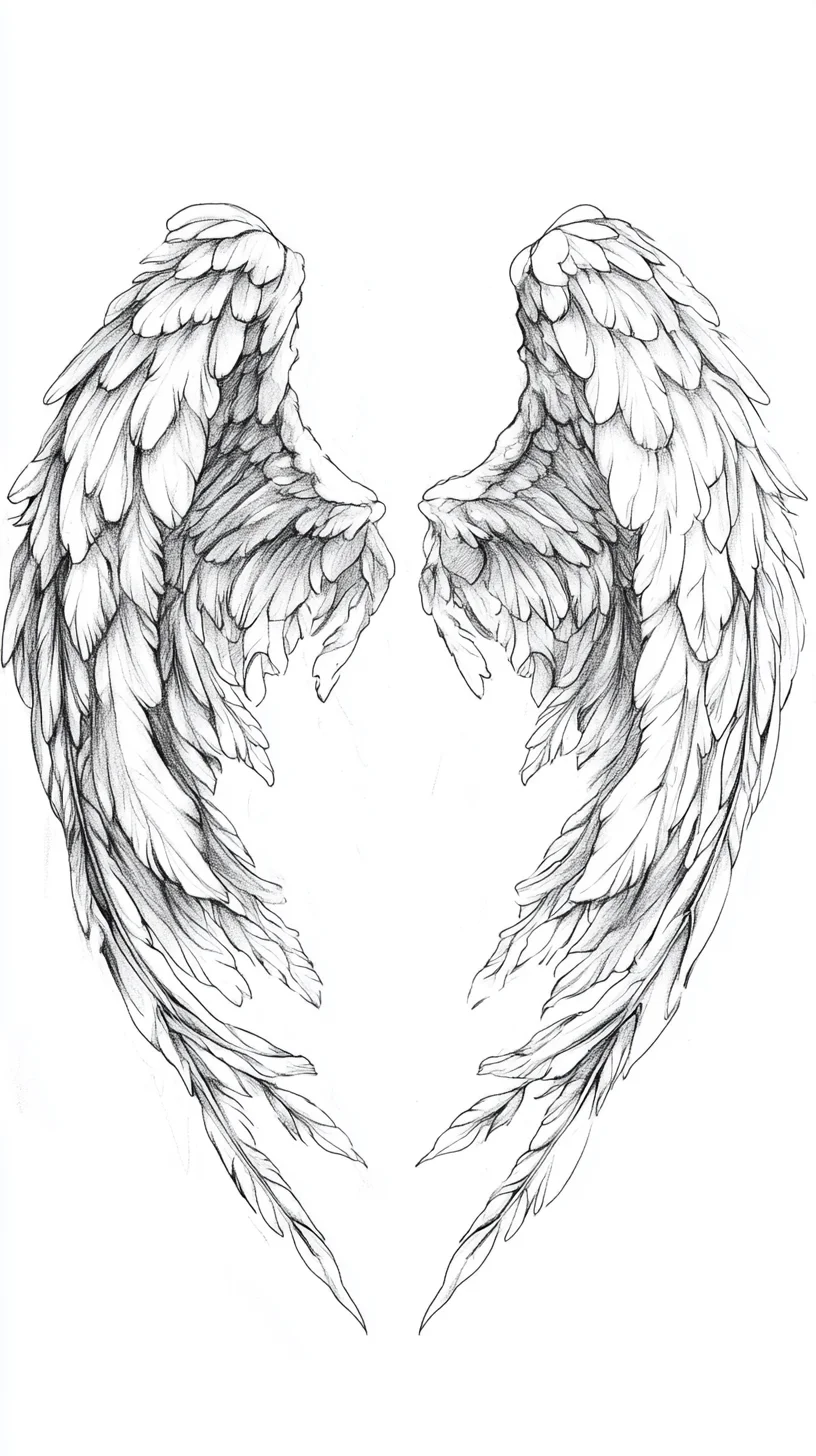 Ethereal Winged Tattoos: Embrace Your Inner Angel with This Stunning Design