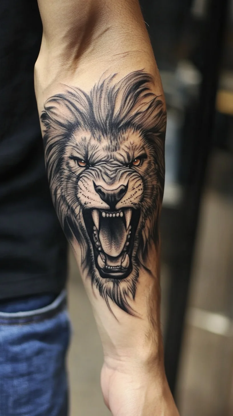 Fierce and Fearless: The Bold Lion Tattoo Design That Roars Confidence