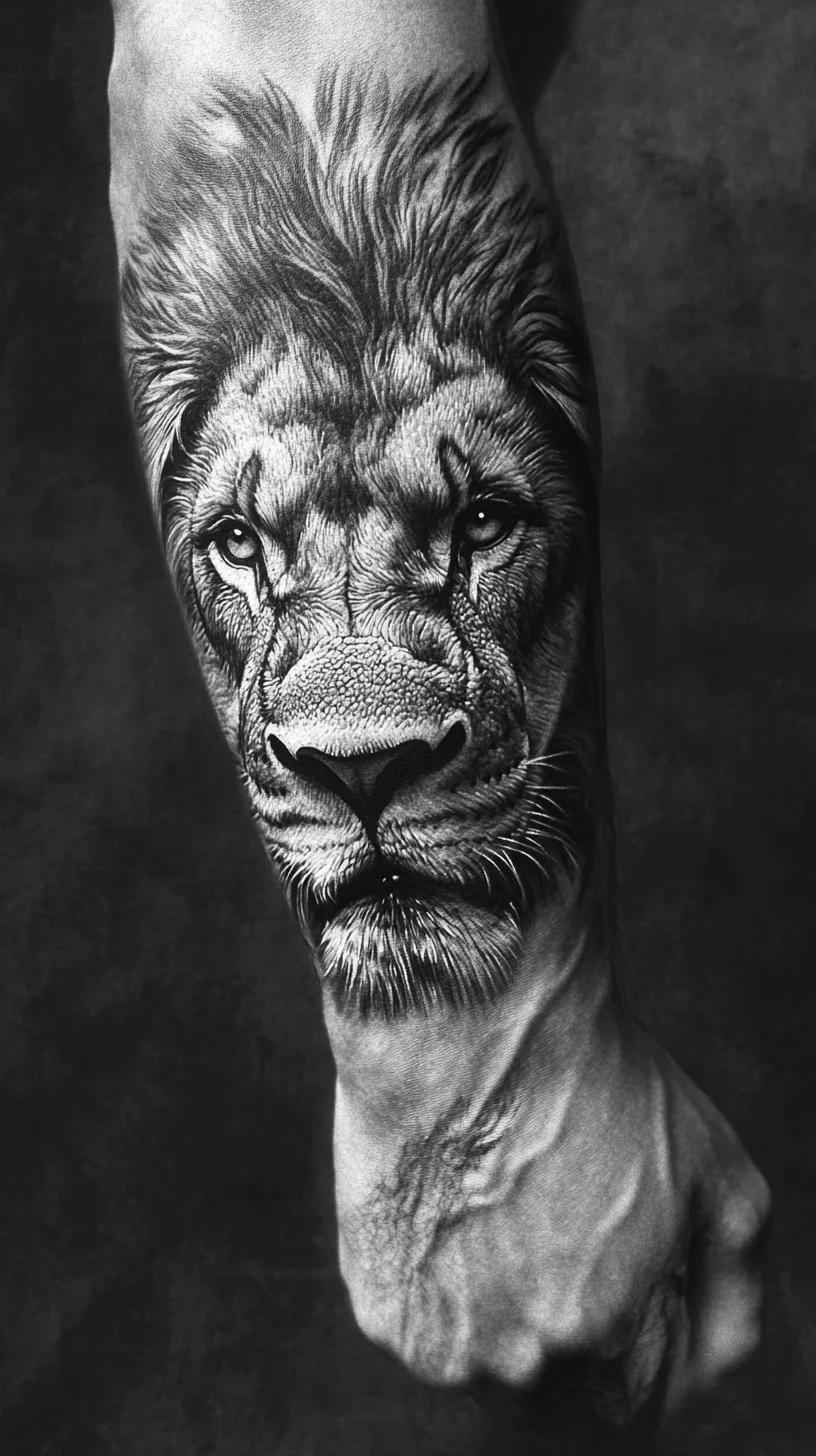 Fierce Elegance: The Majestic Lion Tattoo That Makes a Statement