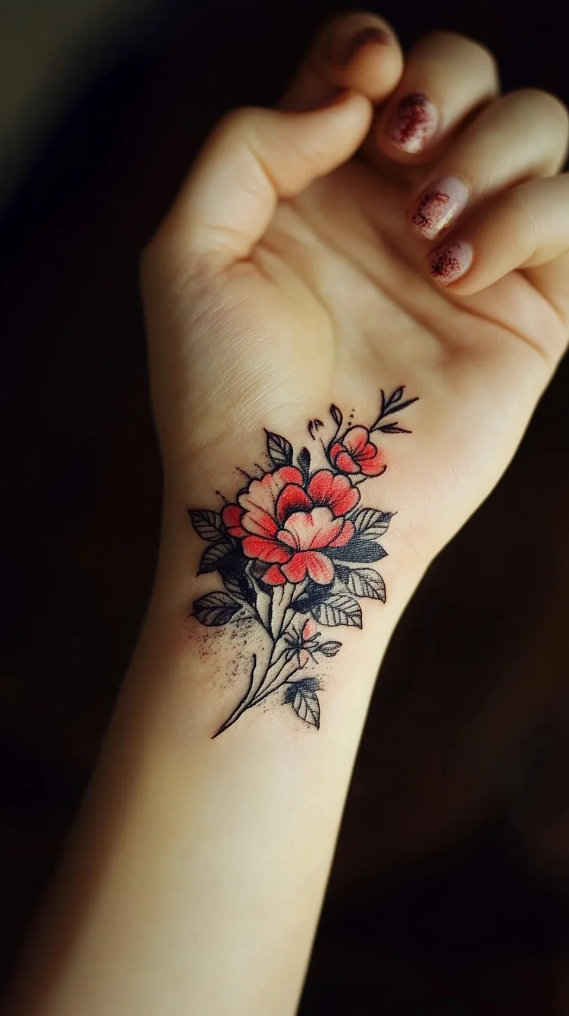 Flourishing Floral Tattoo: A Timeless Touch of Nature on Your Skin