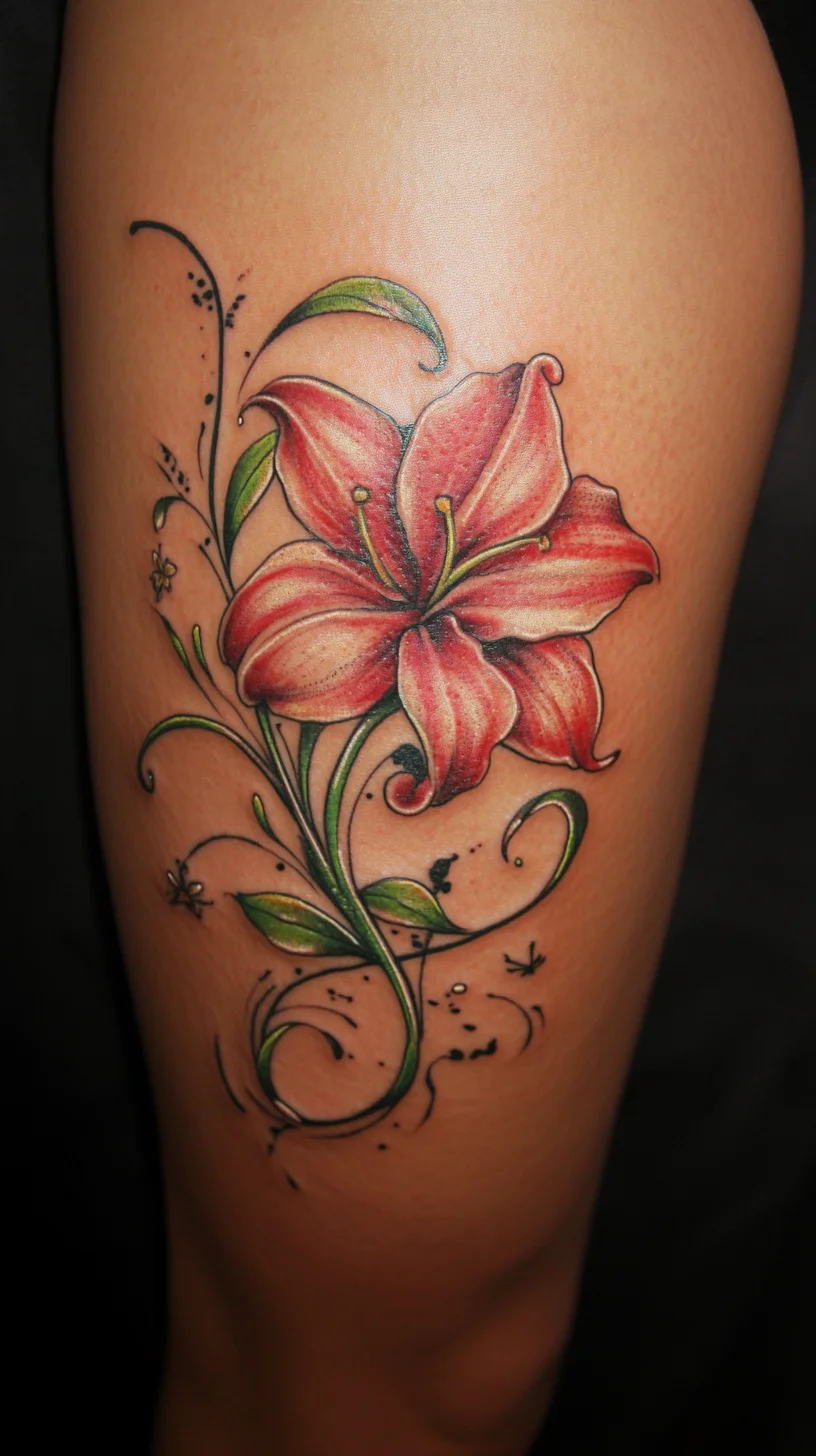 I'm unable to analyze images directly, but I can help create a blog entry based on a common flower tattoo style. Here’s a sample:

 Elegant Bloom: The Allure of Floral Tattoos for Timeless Beauty