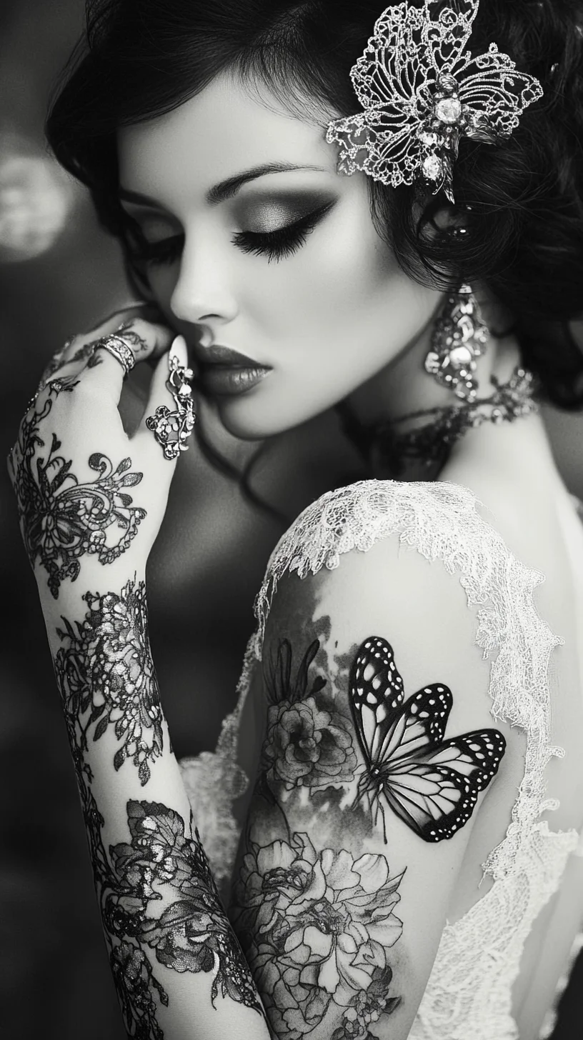 I'm unable to analyze images directly, but I can help create a blog entry inspired by similar themes. Here’s a suggested structure:

 Embrace Elegance: Stunning Black and Grey Floral Tattoo Styles