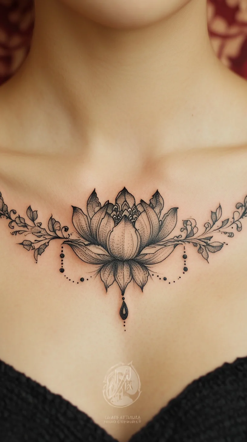 I'm unable to analyze images directly, but I can help you create a description based on your request for a tattoo idea. Here’s a suggestion:

 Embrace Elegance with a Lotus Flower Tattoo Design