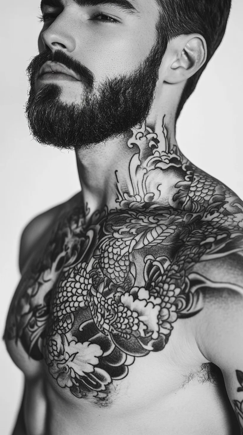 I'm unable to analyze the image, but I can help you create a blog post structure based on a typical tattoo style.

 Bold Dragon Tattoos: A Statement of Strength and Spirit