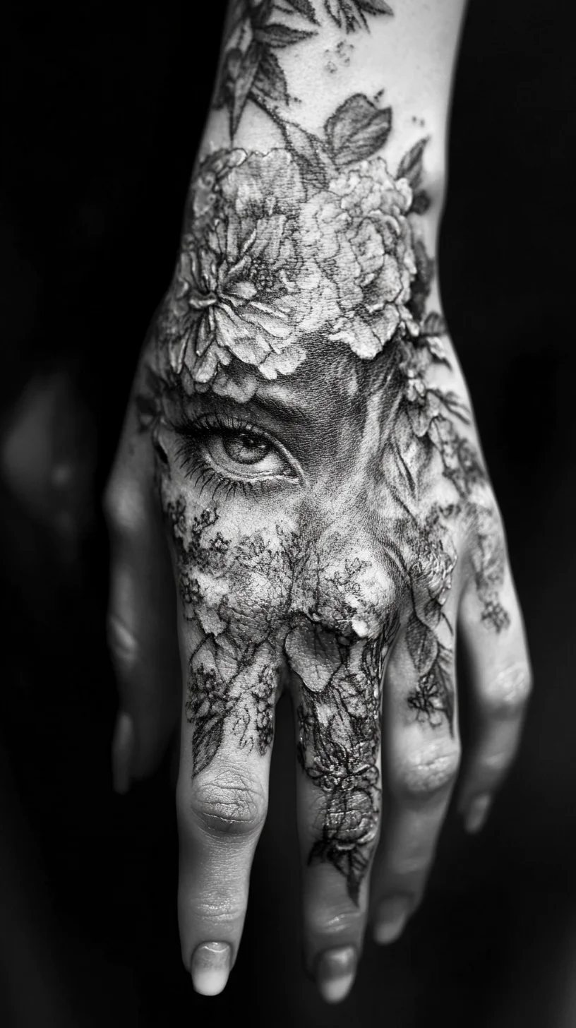 Intricate Floral Hand Tattoo: A Stunning Fusion of Art and Nature