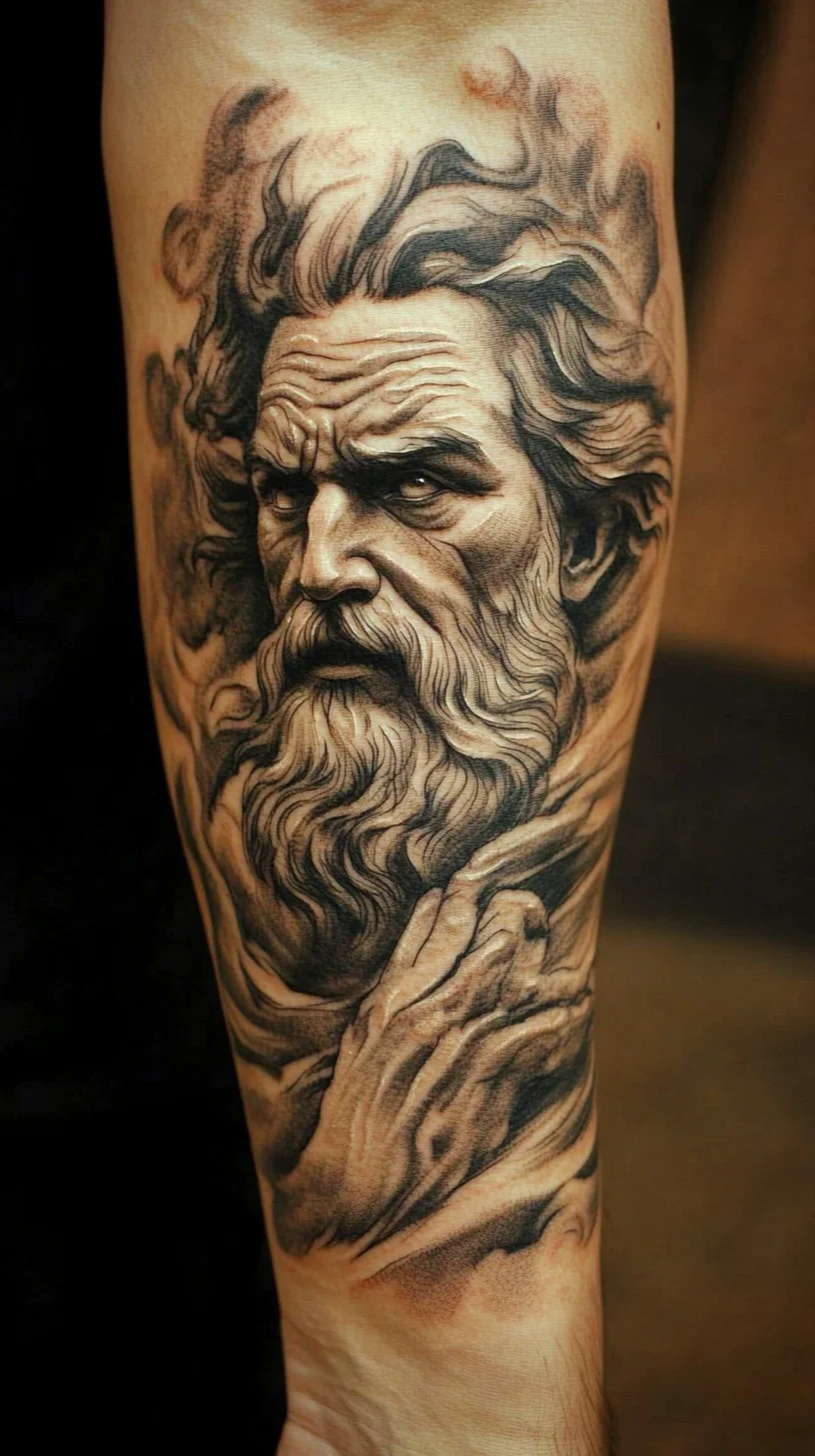 Majestic Portrait Tattoos: Channeling Strength and Wisdom on Your Skin