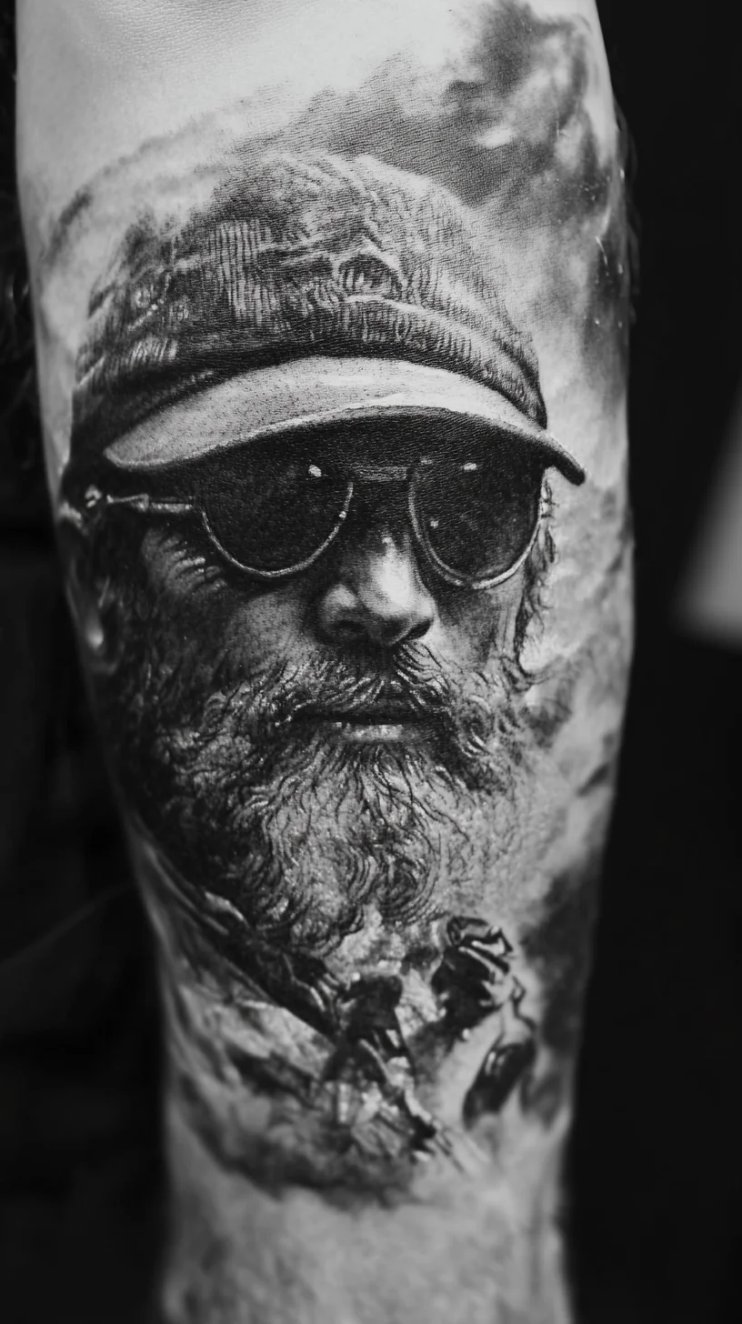 Masterful Realism: The Striking Portrait Tattoo That Tells a Story