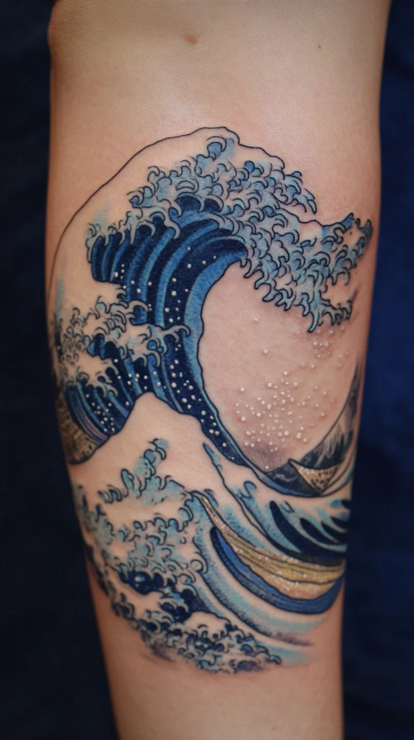 Mastering the Art of Ink: Captivating Wave Tattoos Inspired by Nature