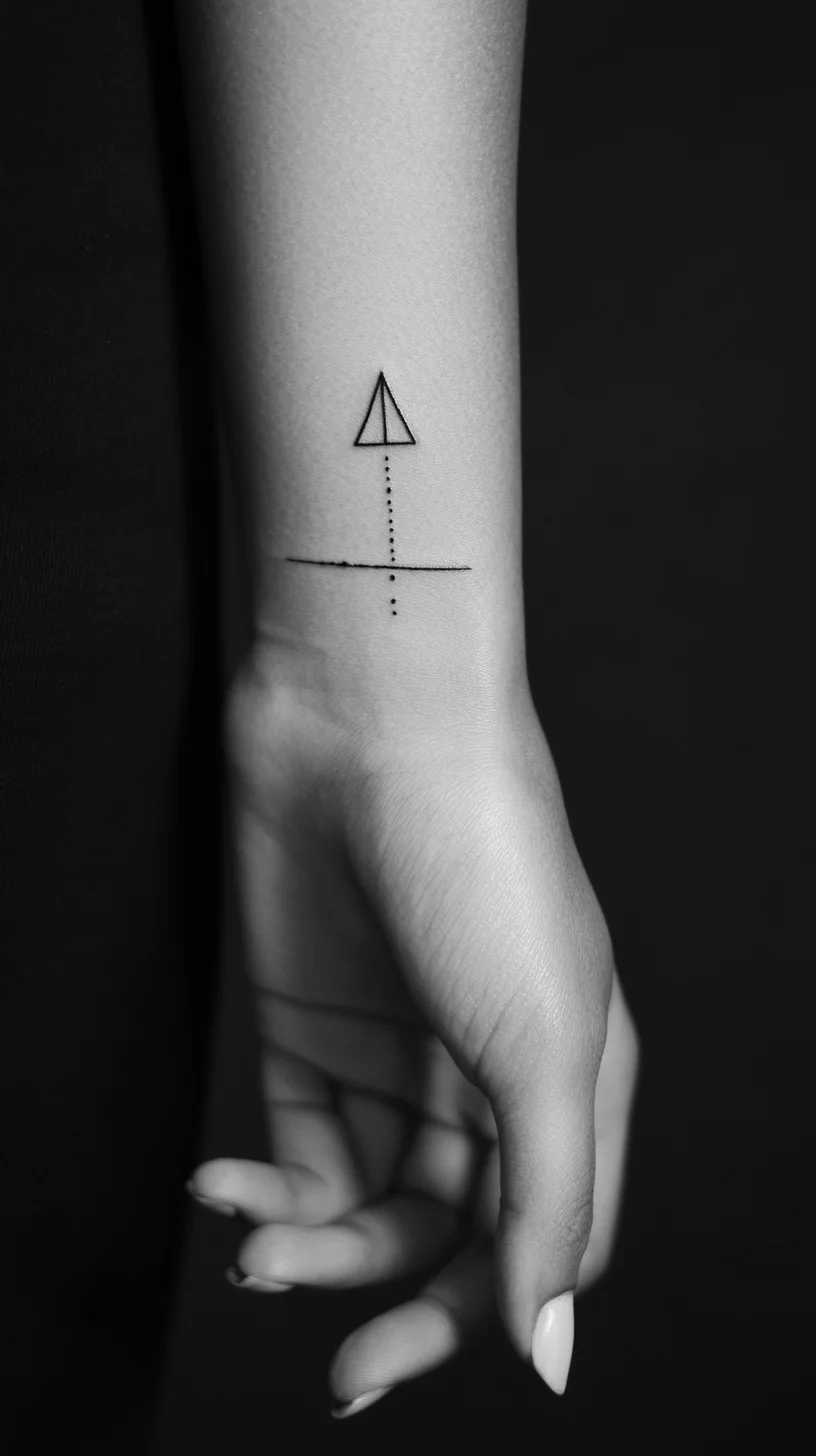 Minimalist Arrow Tattoo: A Simple Yet Striking Statement of Direction