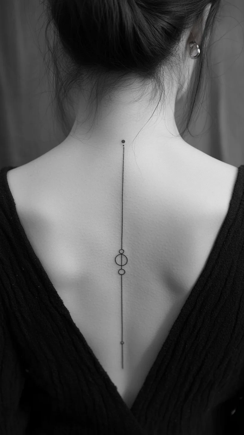 Minimalist Back Tattoo: A Subtle Statement of Elegance and Style