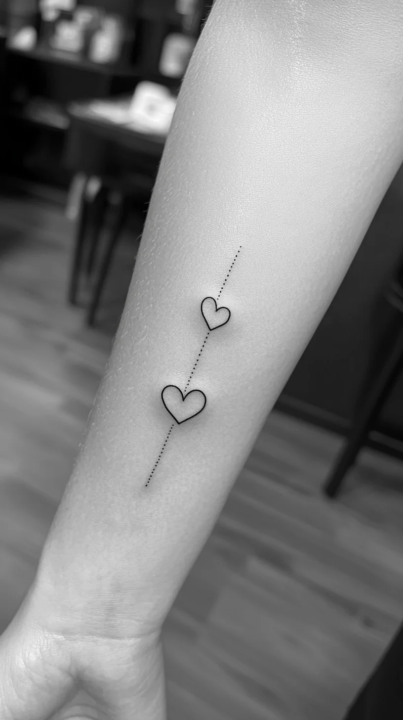 Minimalist Heart Line Tattoo: Simplistic Love That Speaks Volumes