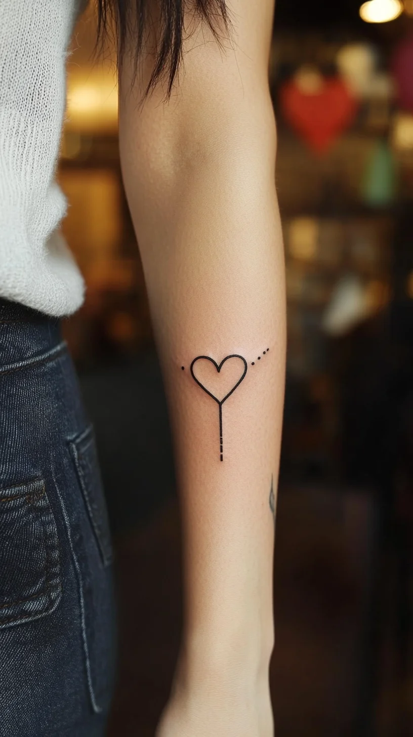 Minimalist Heart Tattoo: A Chic Expression of Love and Simplicity