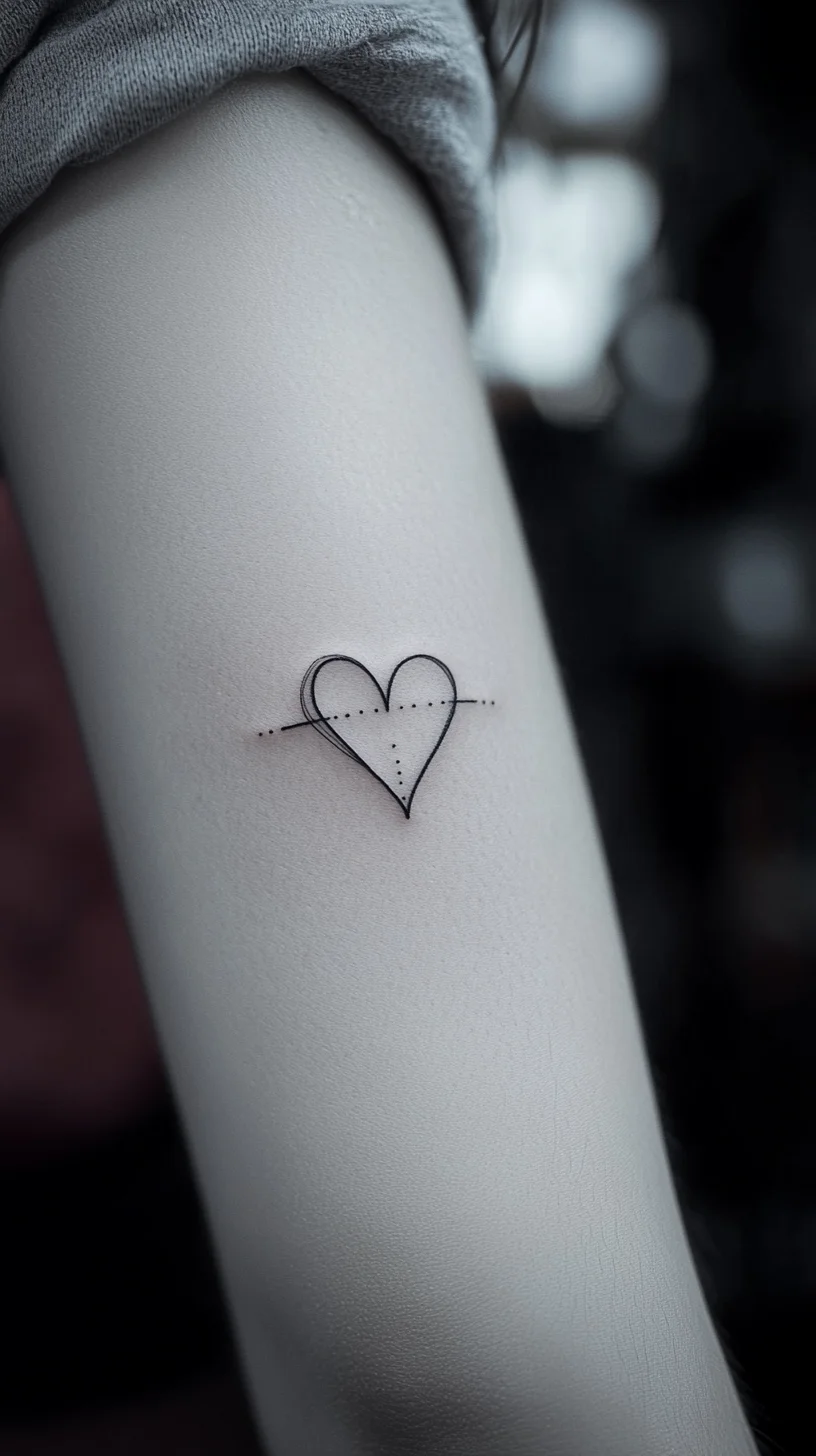 Minimalist Heart Tattoo: Timeless Elegance for Subtle Self-Expression