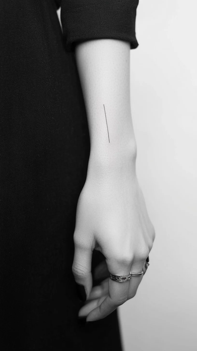 Minimalist Ink: The Timeless Elegance of Single Line Tattoos