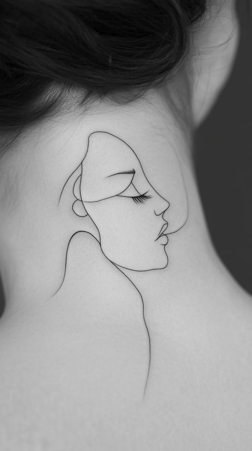 Minimalist Line Art Tattoo: A Subtle Statement for Modern Aesthetics