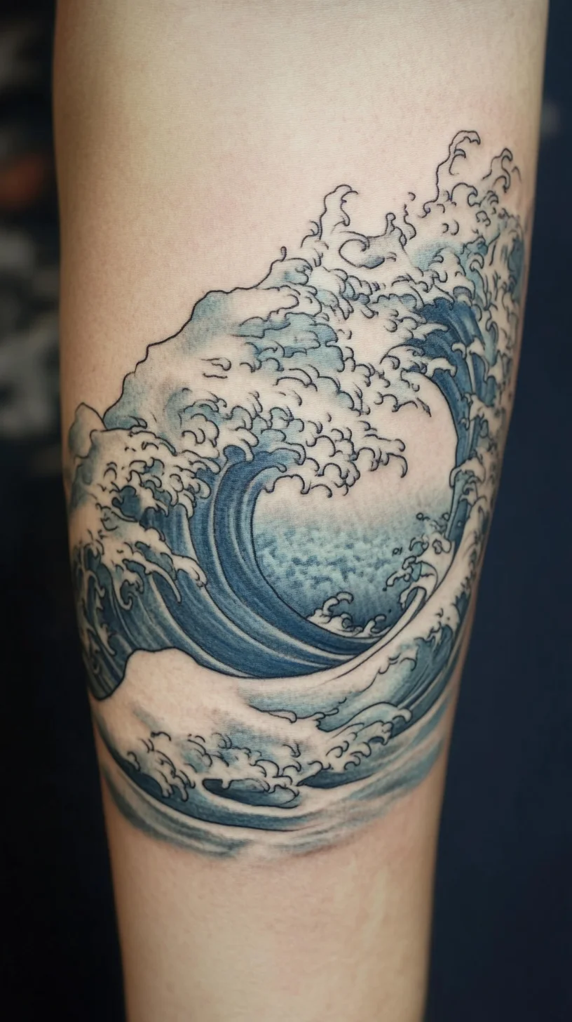 Ride the Wave: Stunning Ocean-Inspired Tattoo for a Bold Statement