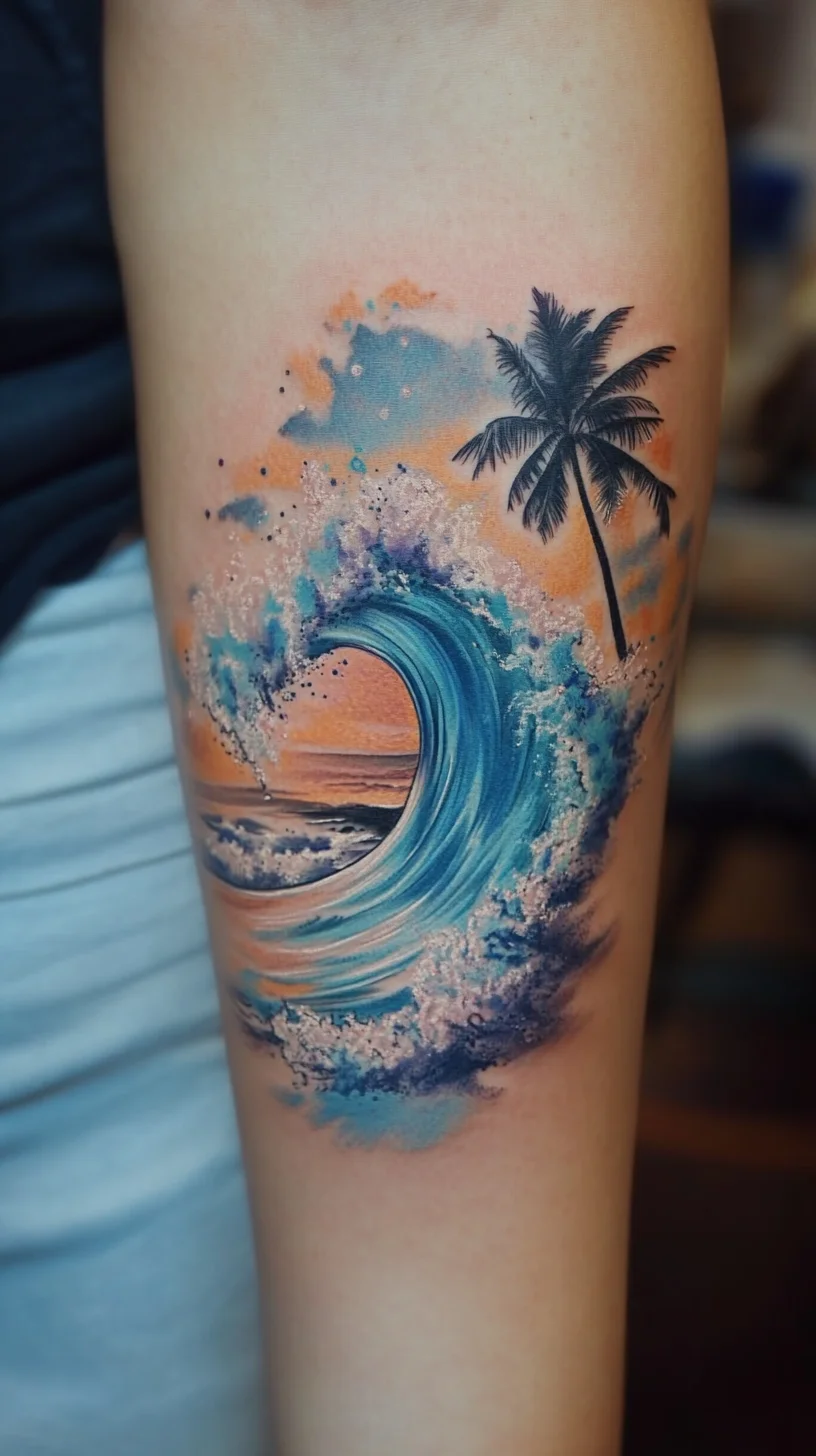 Ride the Wave: Stunning Ocean-Inspired Tattoo for Beach Lovers