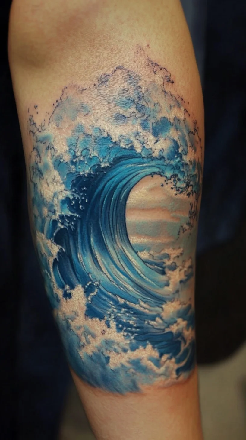 Ride the Wave: Stunning Ocean-Inspired Tattoo for Water Lovers