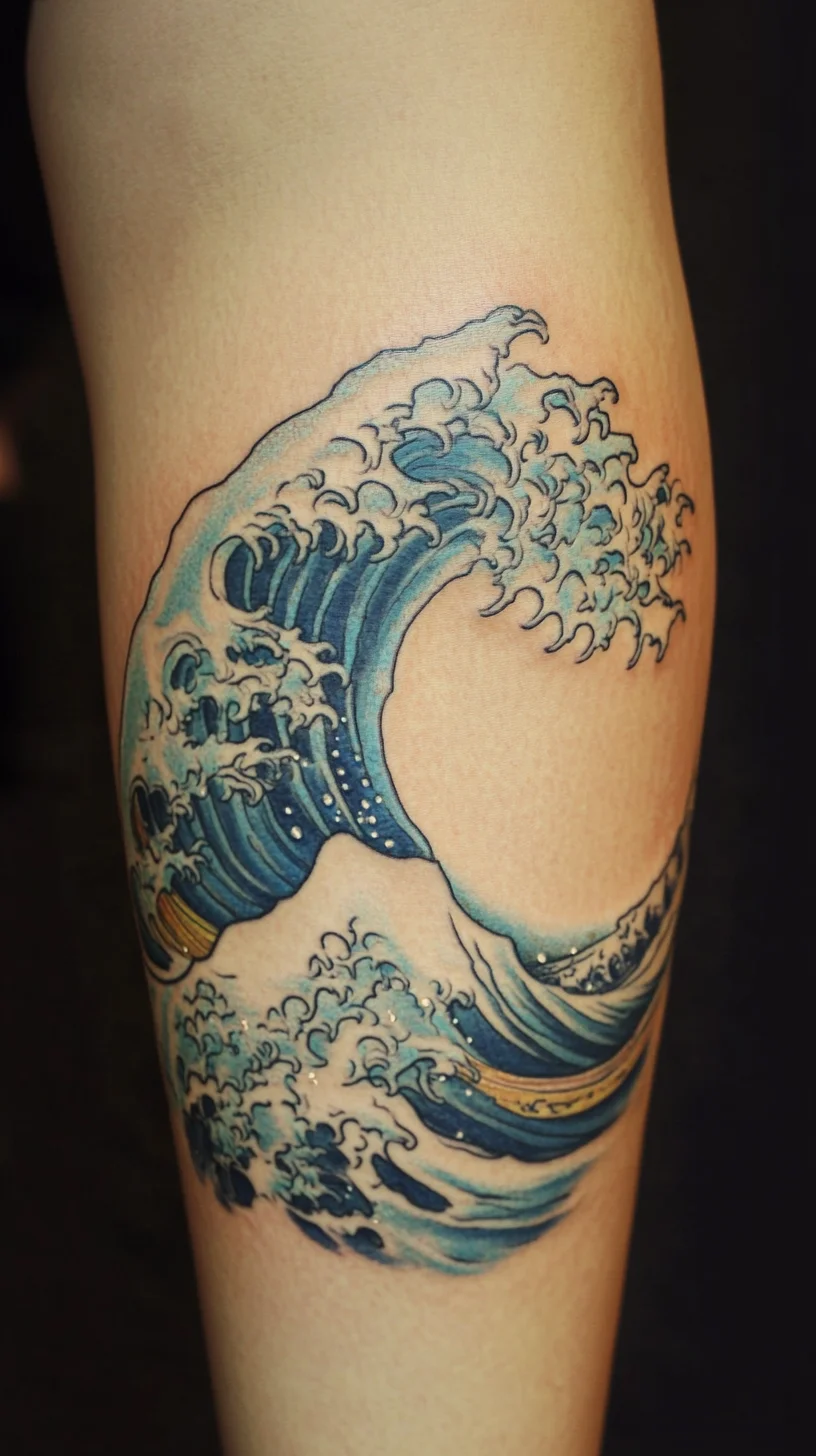 Ride the Waves: Stunning Ocean-Inspired Tattoo for the Adventurous Soul