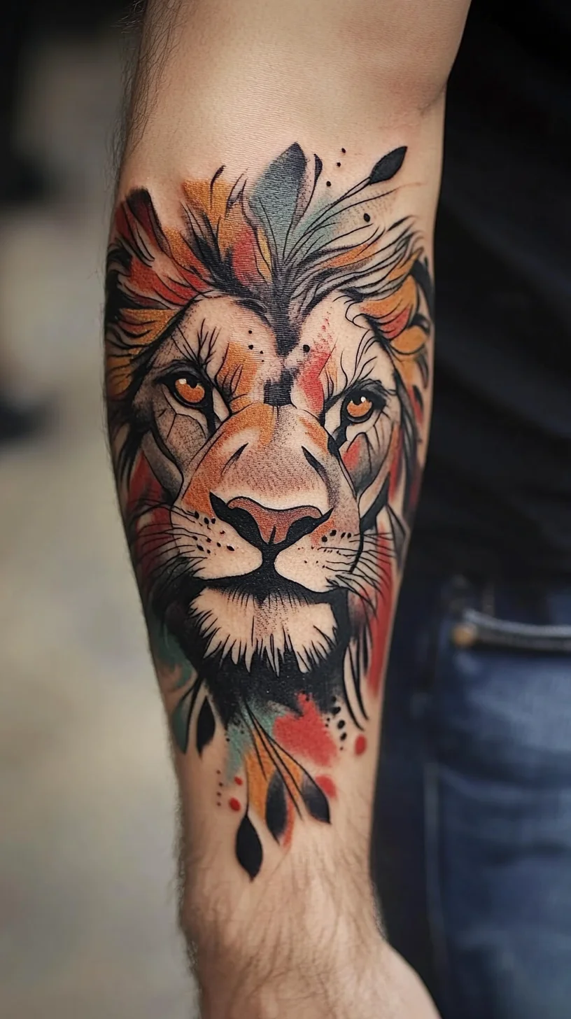 Roaring Elegance: Embrace Bold Lion Tattoos for a Striking Statement