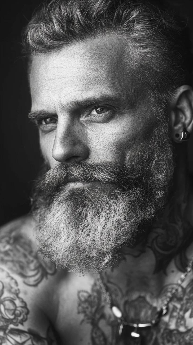 Rugged Elegance: The Charismatic Blend of Beard and Tattoo Artistry