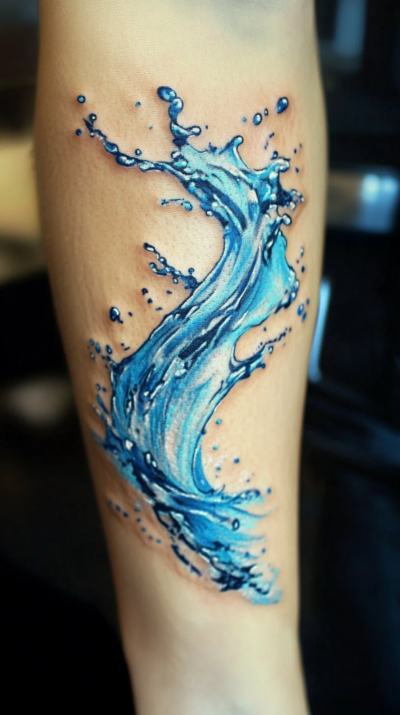 Splashes of Serenity: Mastering the Art of Water-Inspired Tattoos