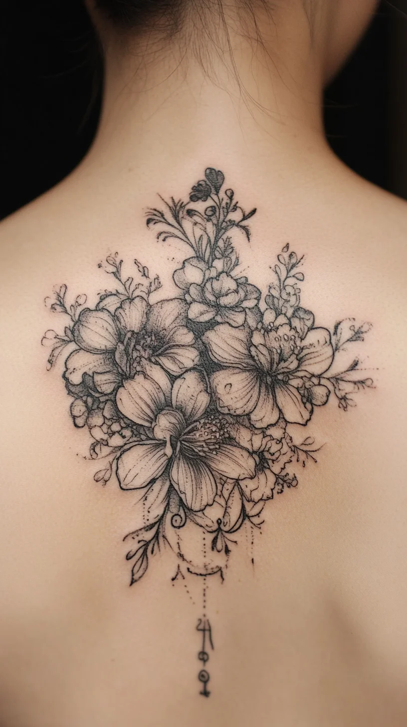 Stunning Floral Back Tattoo: A Perfect Blend of Elegance and Personal Expression