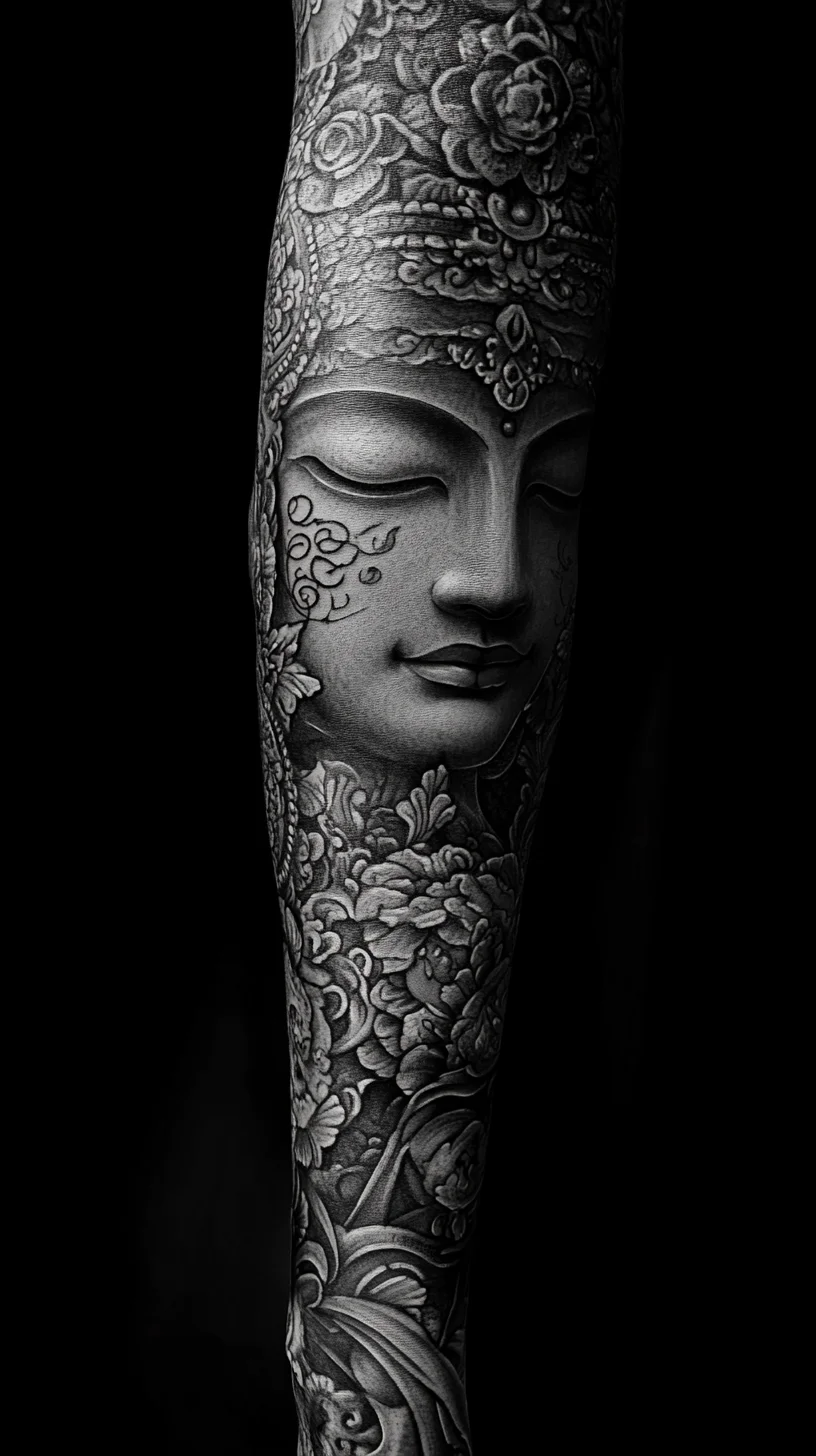 Timeless Beauty: Elegant Buddha Tattoo Design for Spiritual Empowerment