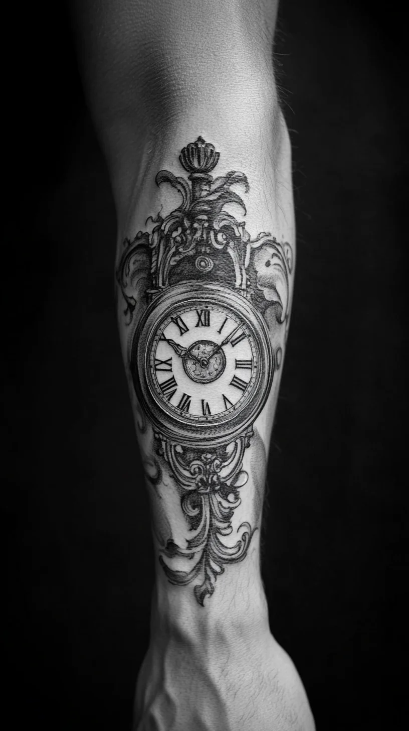 Timeless Elegance: The Antique Clock Tattoo That Tells Your Unique Story