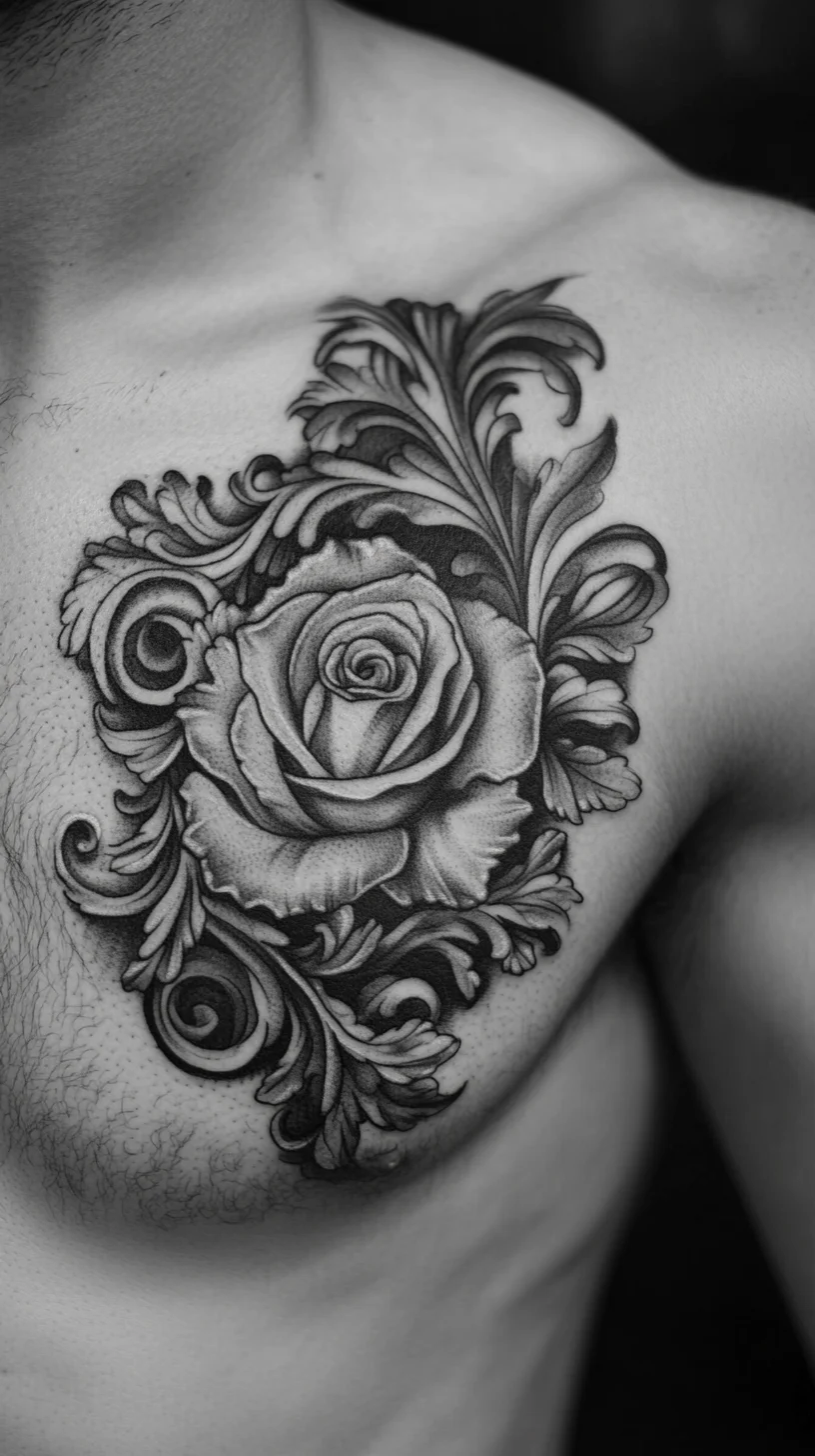 Timeless Elegance: The Bold Black Rose Tattoo That Captivates