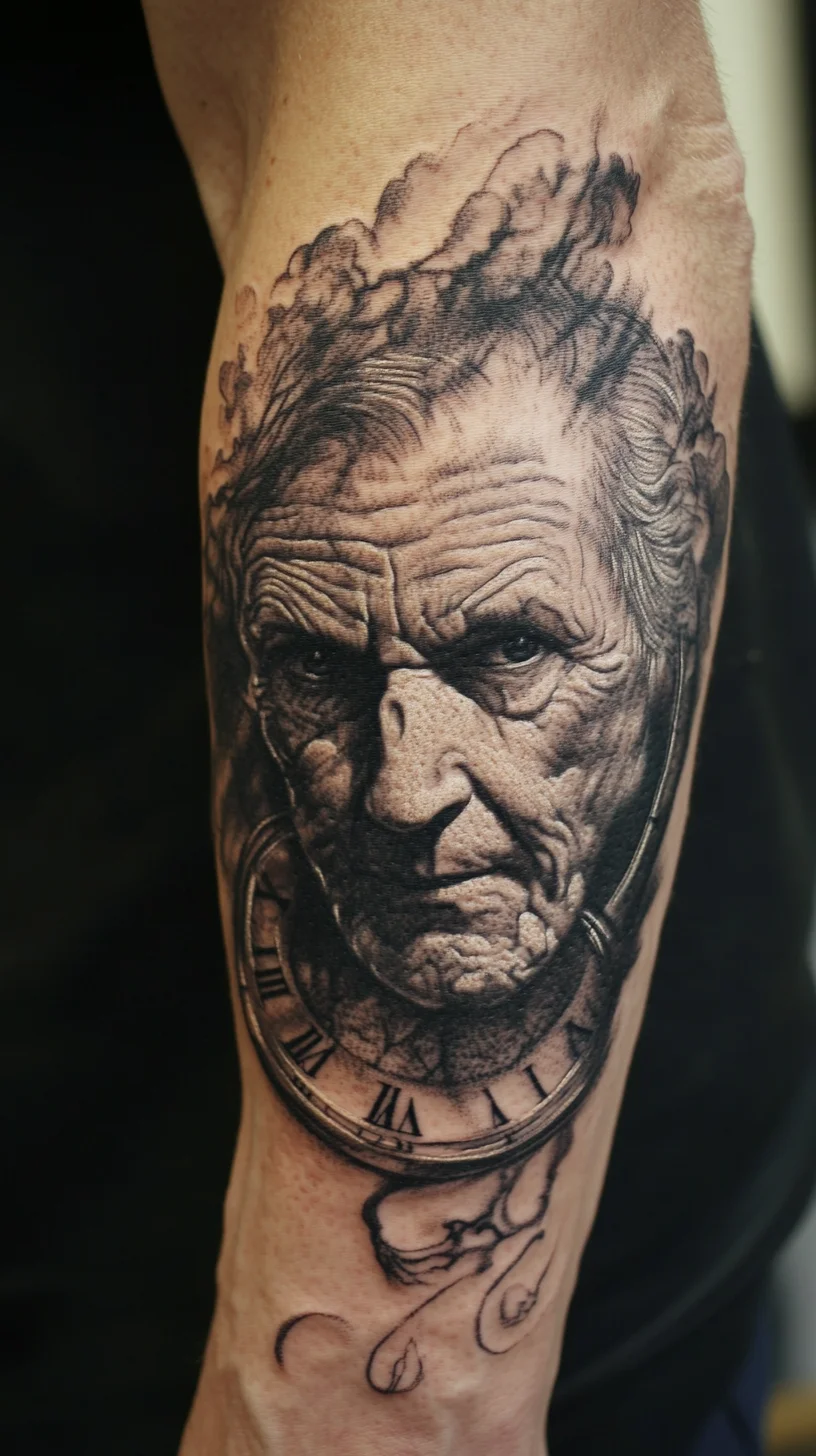 Timeless Ink: Captivating Realism of a Weathered Soul