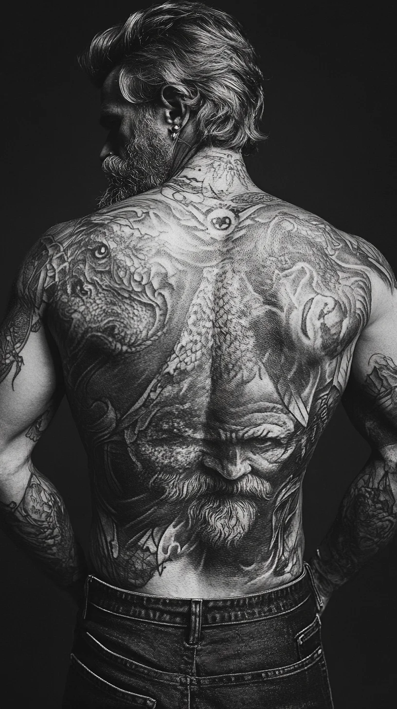 Unleashing Artistic Expression: The Bold Bearded Back Tattoo Experience