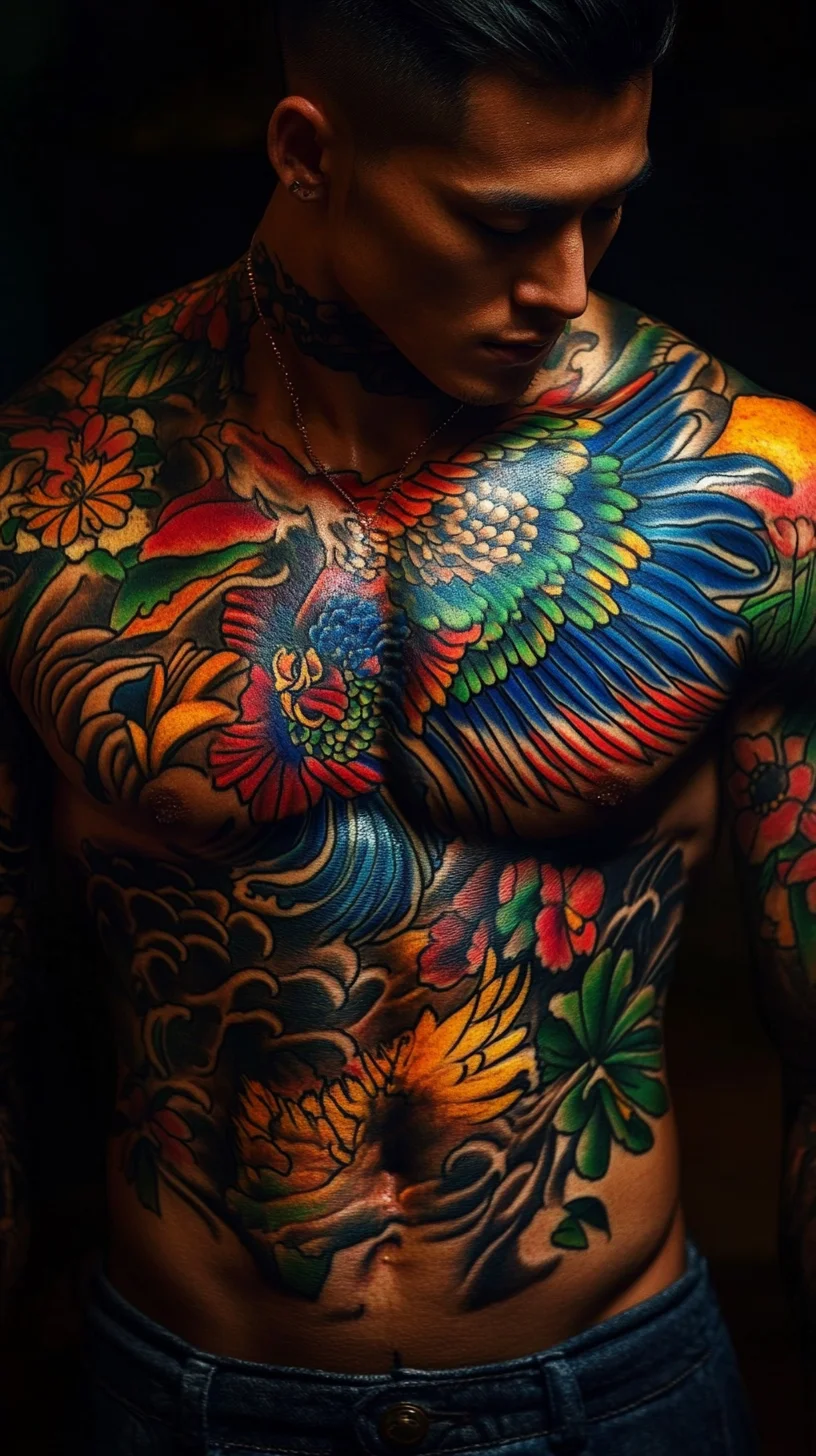 Vibrant Japanese-Inspired Body Art: A Bold Expression of Culture and Identity